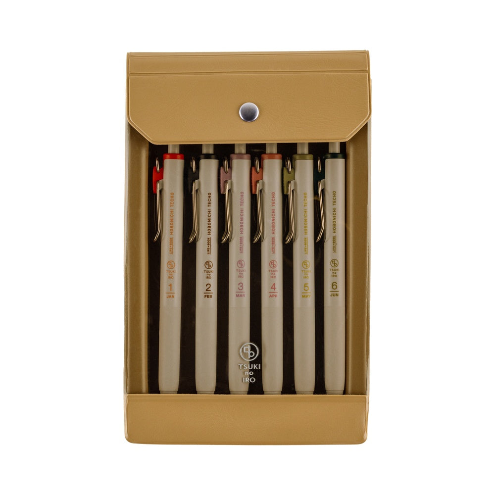 Hobonichi 2026 Tsuki no IRO Uniball One – Jan–June Set with Case - Blesket Canada