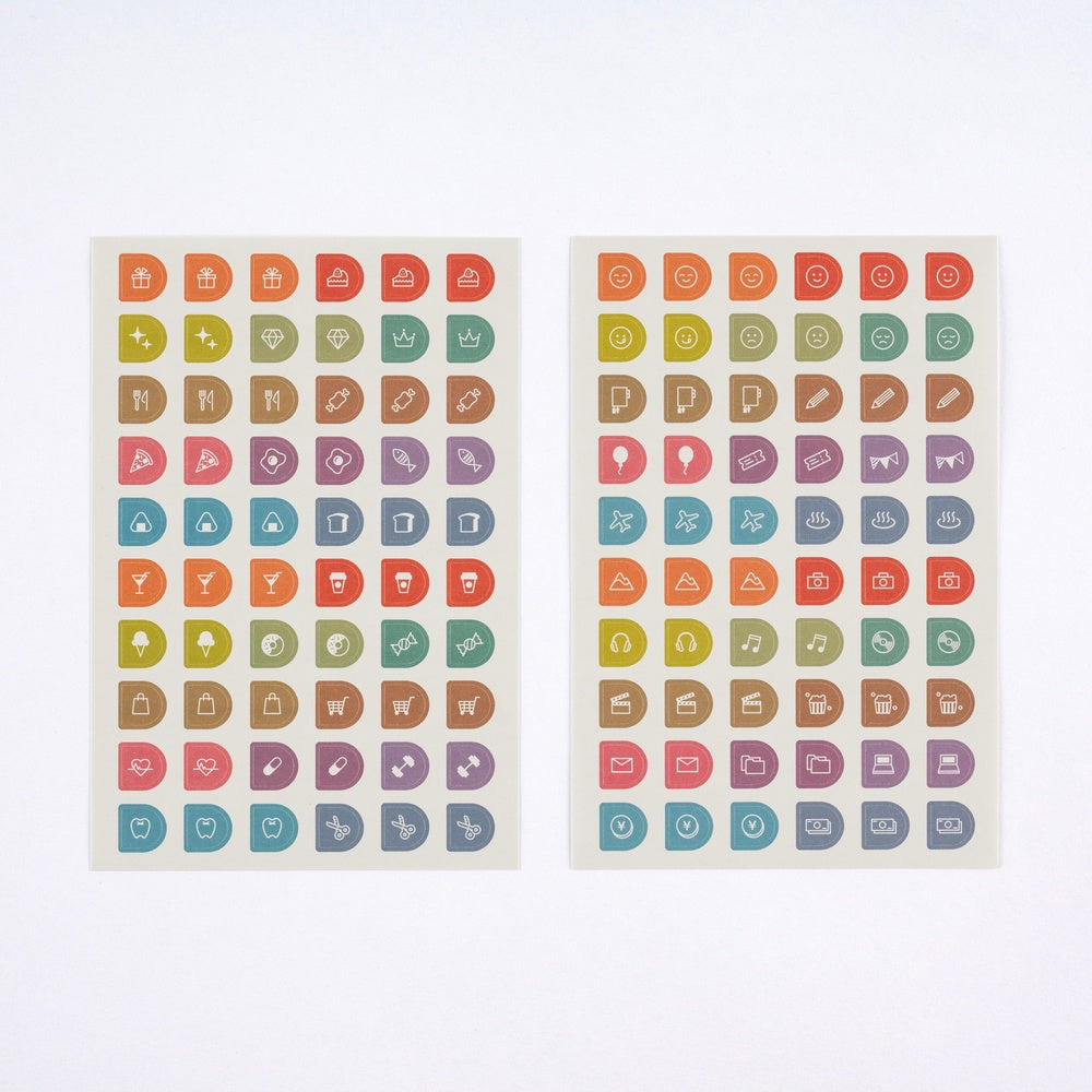 Hobonichi 2026 Tsuki no IRO Sticker Set - Schedule - Blesket Canada