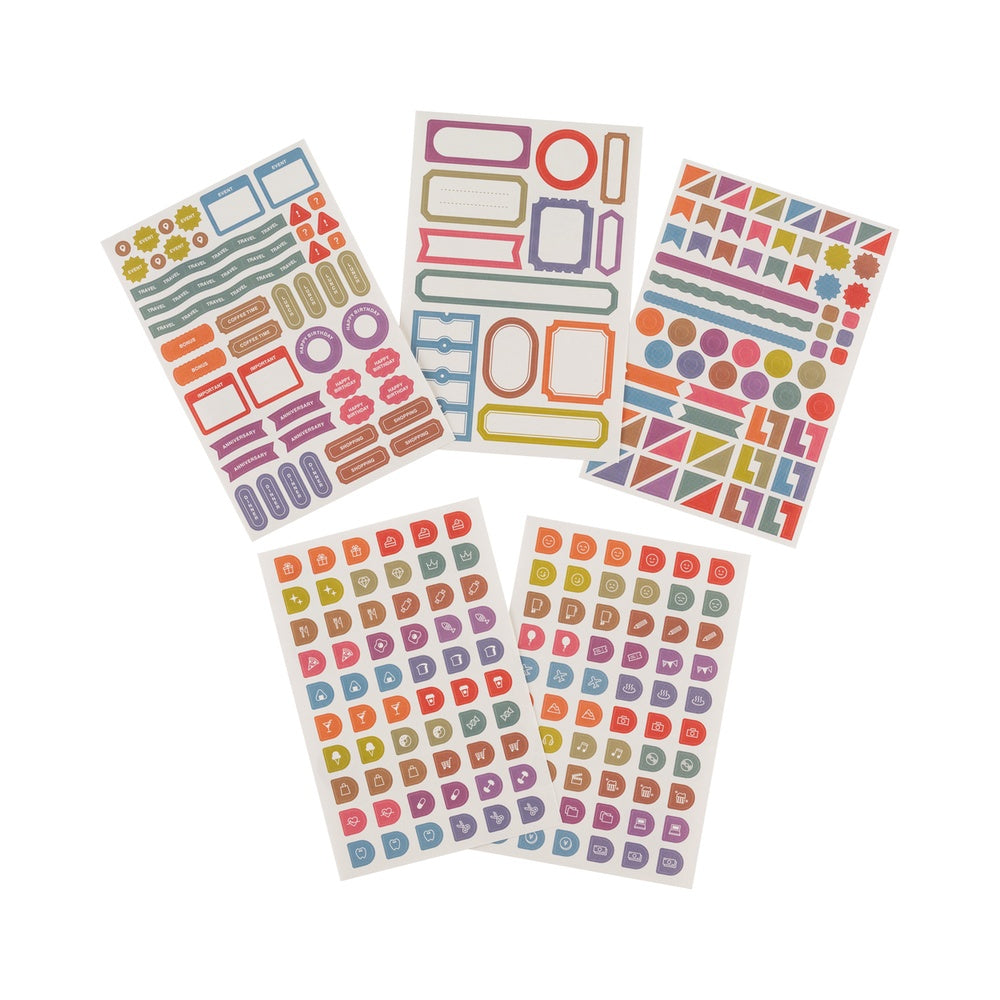 Hobonichi 2026 Tsuki no IRO Sticker Set - Schedule - Blesket Canada