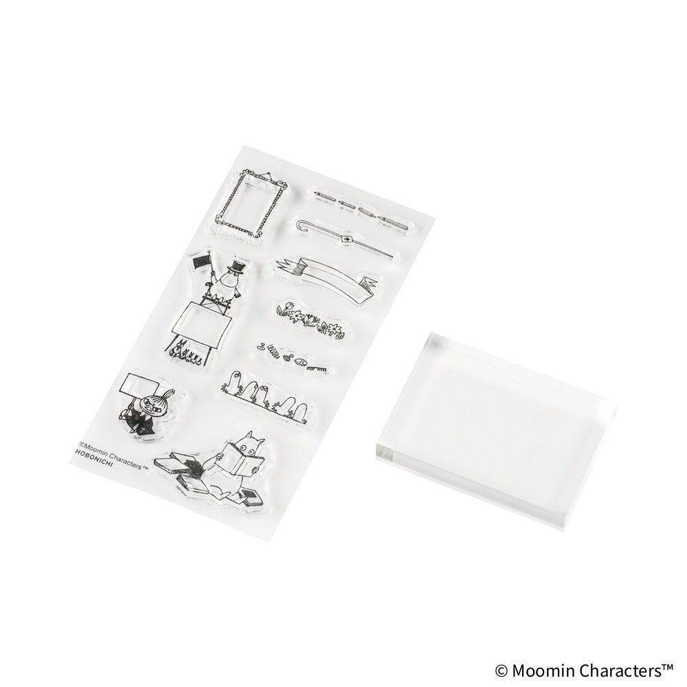 Hobonichi Moomin Clear Stamp – Moomin (Frame) - Blesket Canada