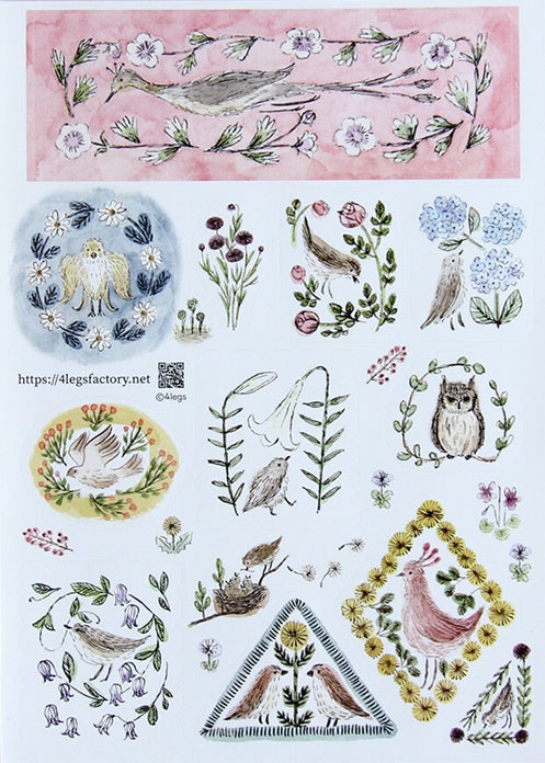 4legs Planner Stickers – Bird - Blesket Canada