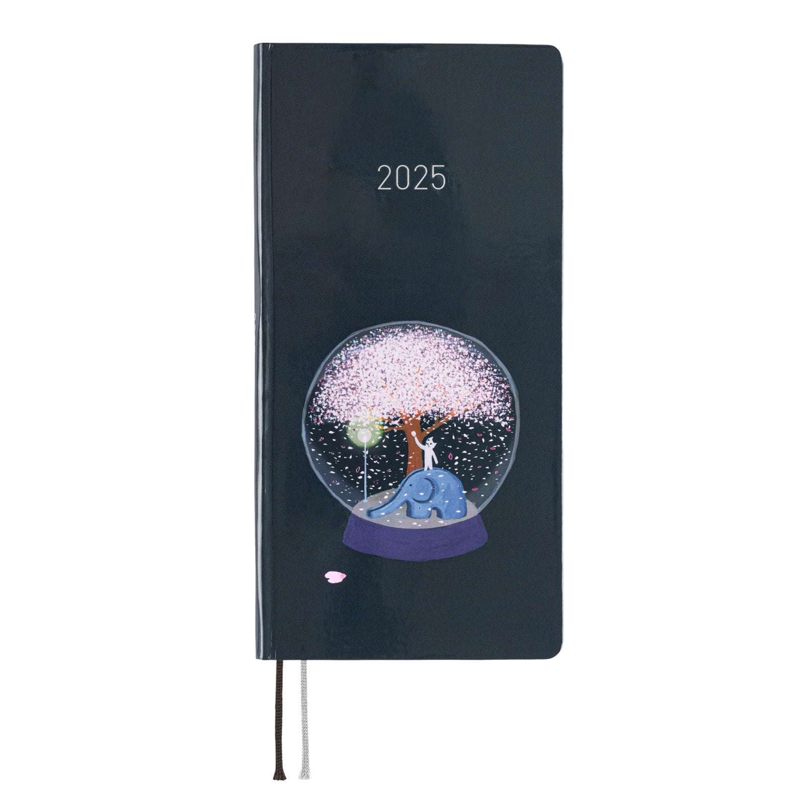 Hobonichi Techo 2025 Weeks (English Edition)  - Hiroko Kubota: Night Cherry Blossom Snow Globe - Blesket Canada