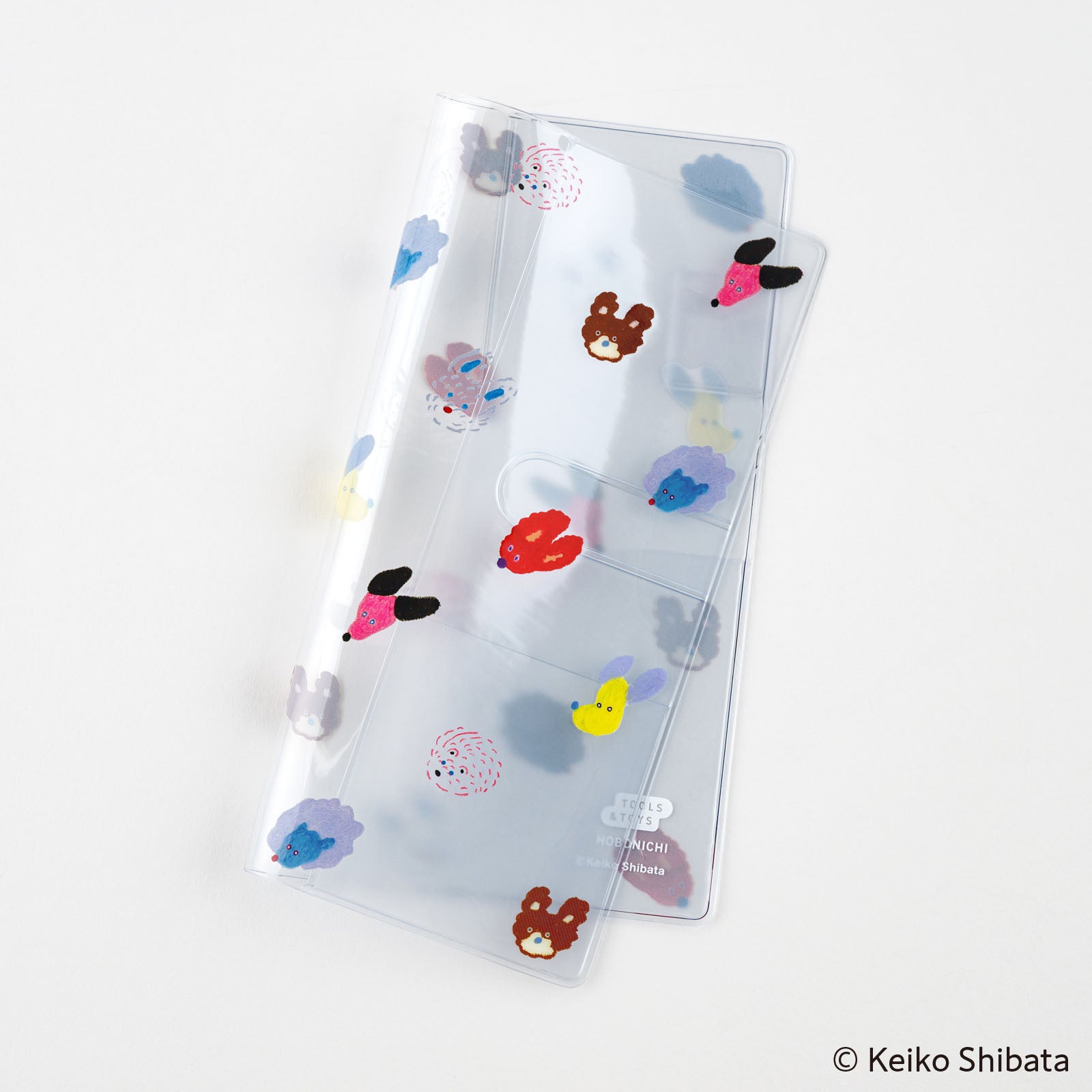 Hobonichi Keiko Shibata: Clear Cover for Weeks - (Dog Ears Fluttering in the Wind) - Blesket Canada