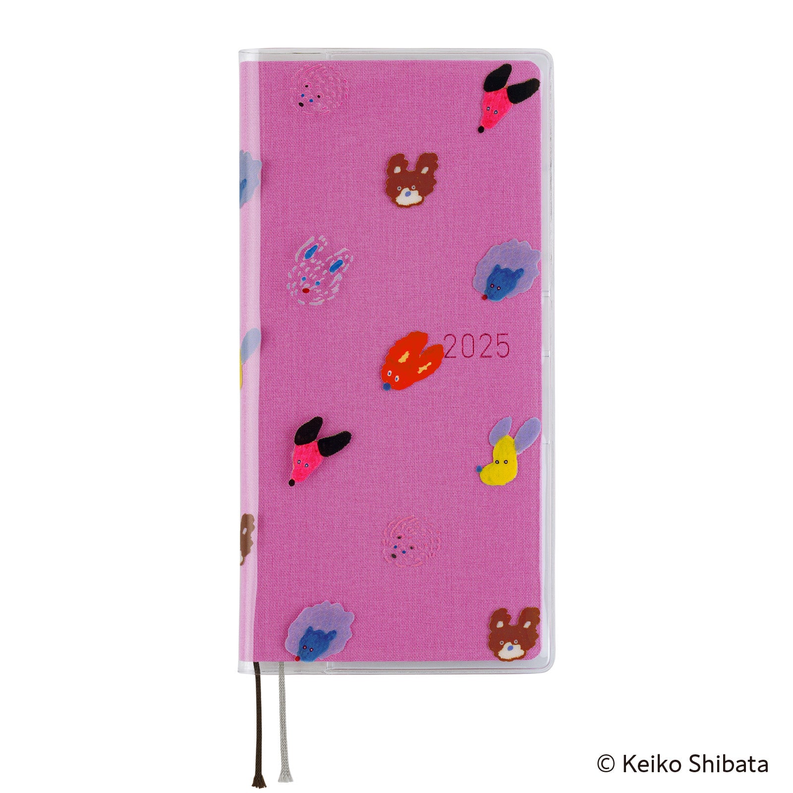 Hobonichi Keiko Shibata: Clear Cover for Weeks - (Dog Ears Fluttering in the Wind) - Blesket Canada