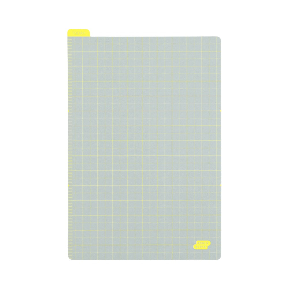 Hobonichi Pencil Board - Ice Grey and Yellow - A6 - Blesket Canada