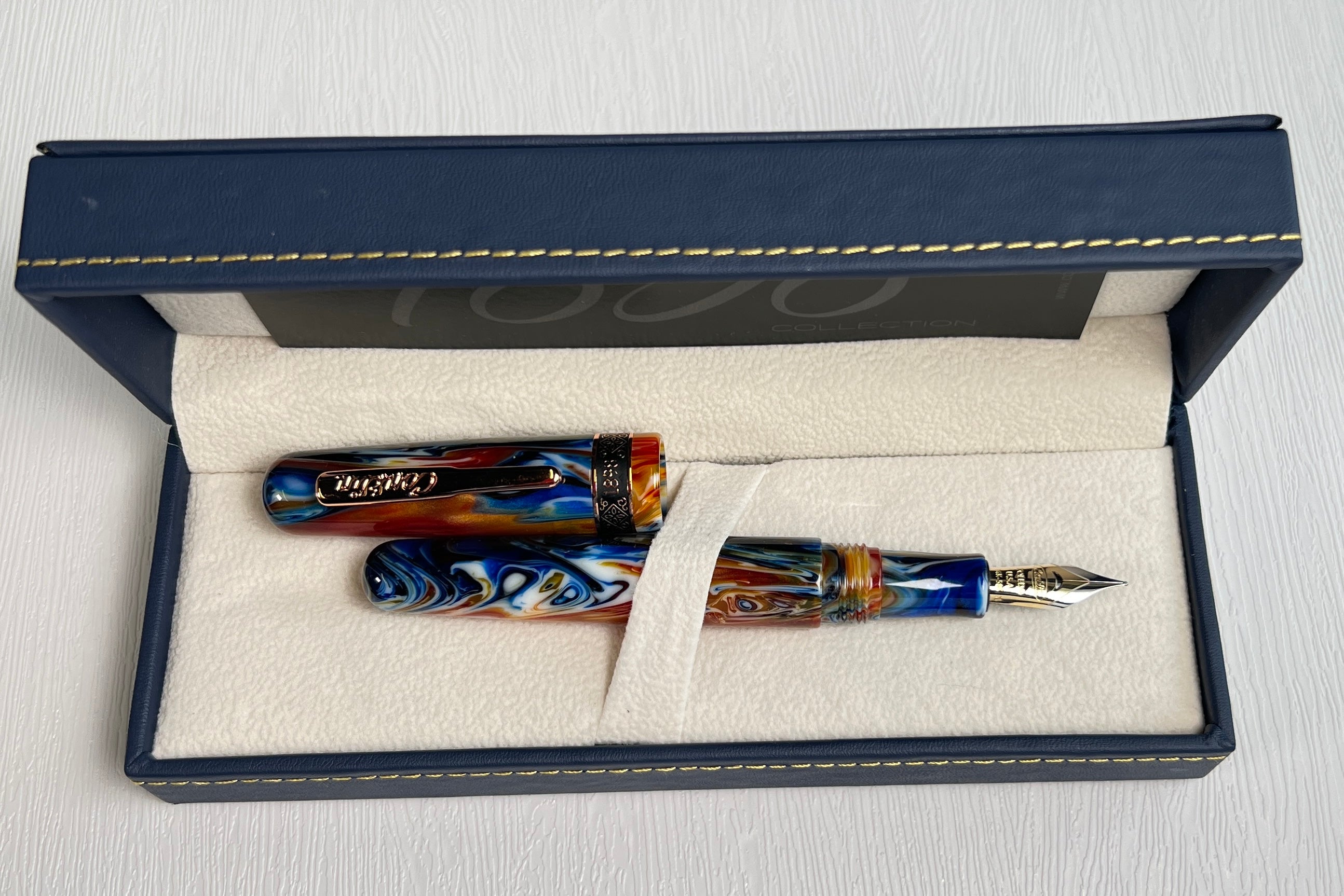 CONKLIN Duraflex (1898) Fountain Pen - Misto Orange 14kt - Blesket Canada