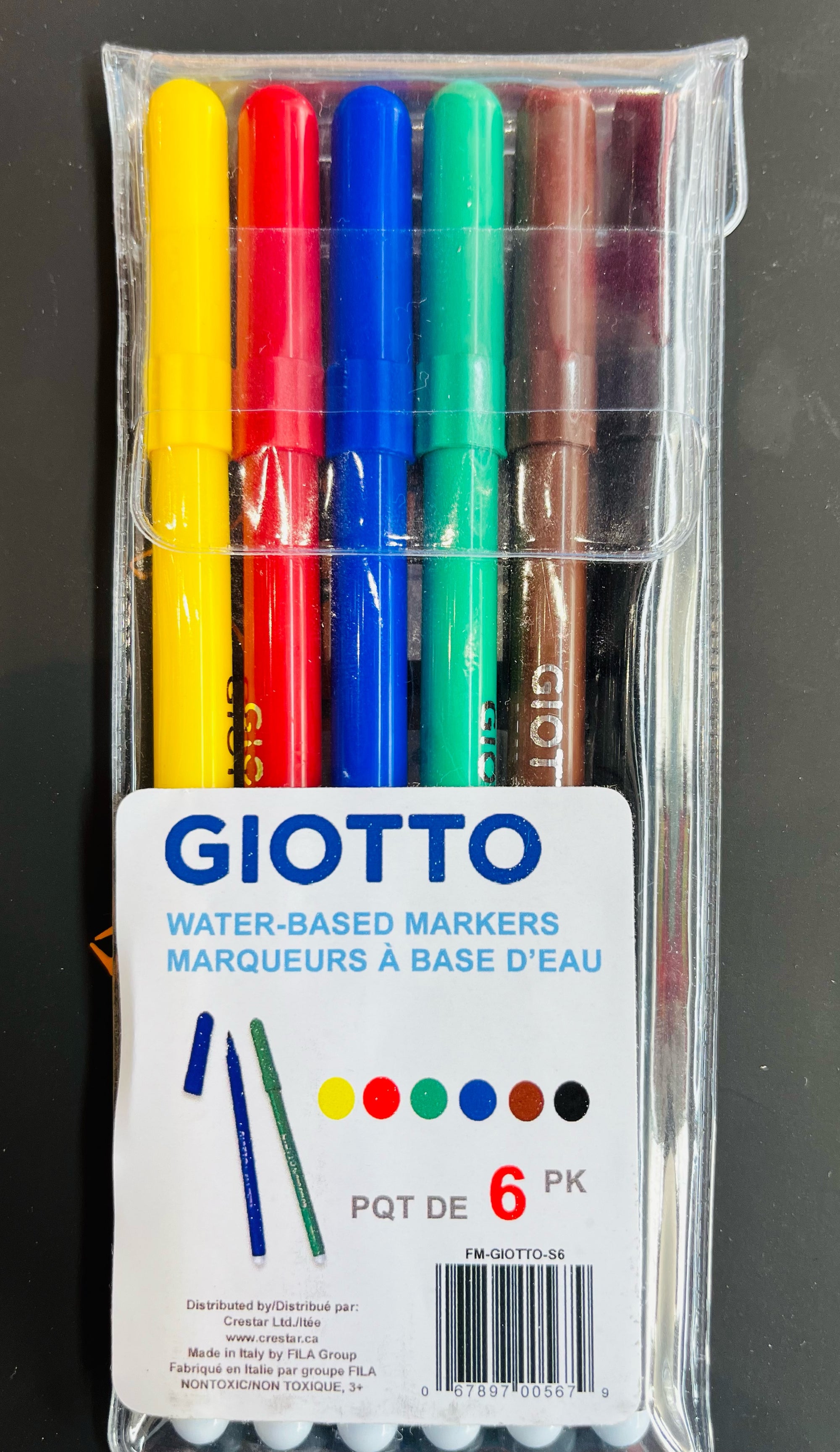 GIOTTO Water-Based Markers(Set of 6) - Blesket Canada