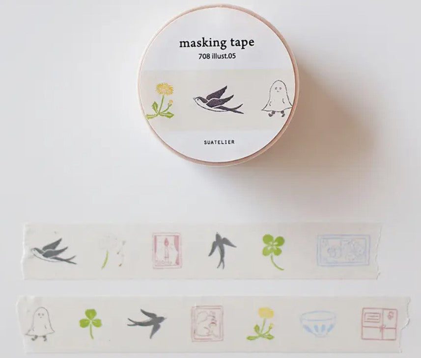 Suatelier Design Masking Tape – Illustration 05 - Blesket Canada