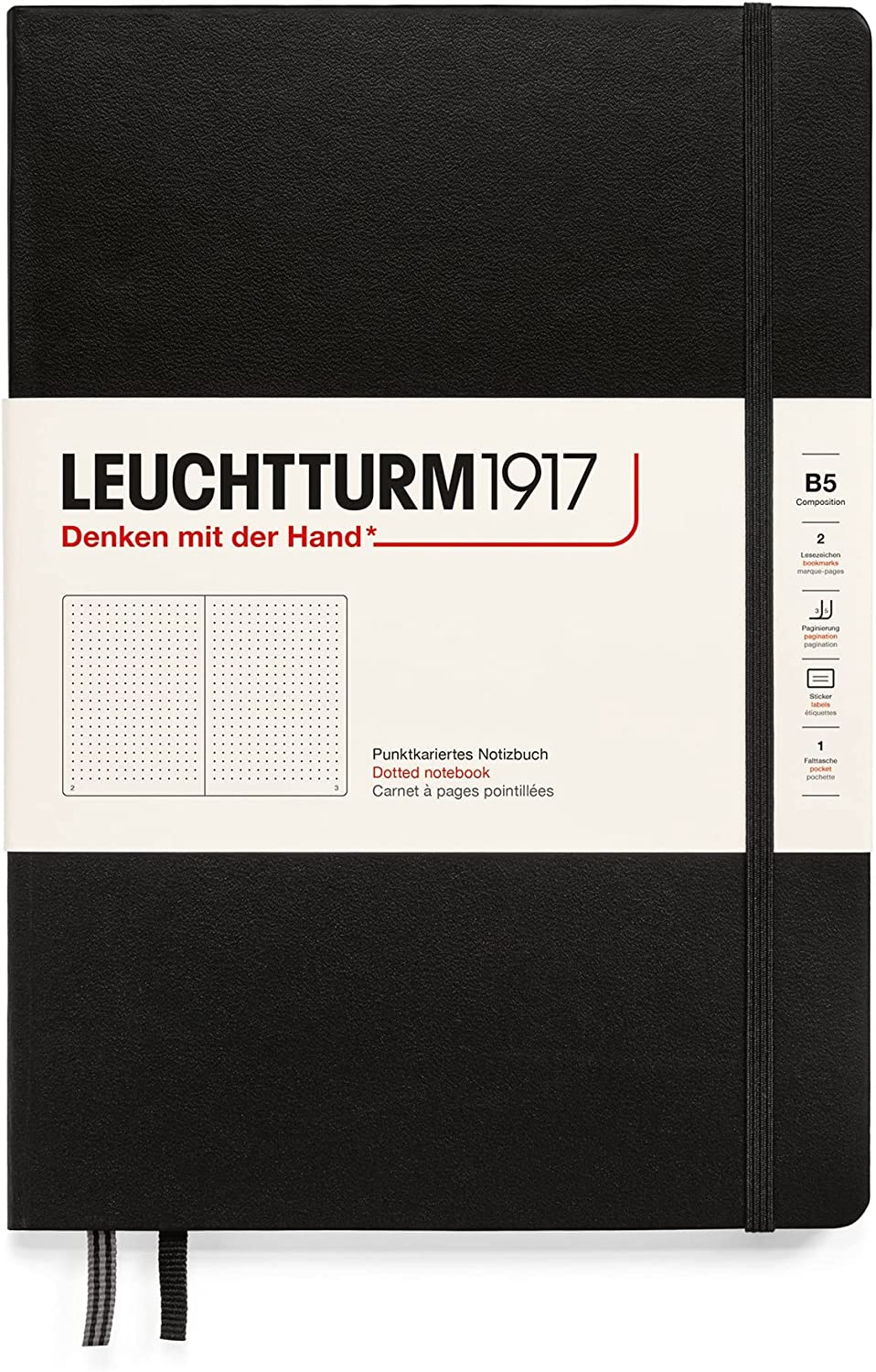 Leuchtturm1917 Composition (B5), Dotted Notebook, 219 pages - Blesket Canada