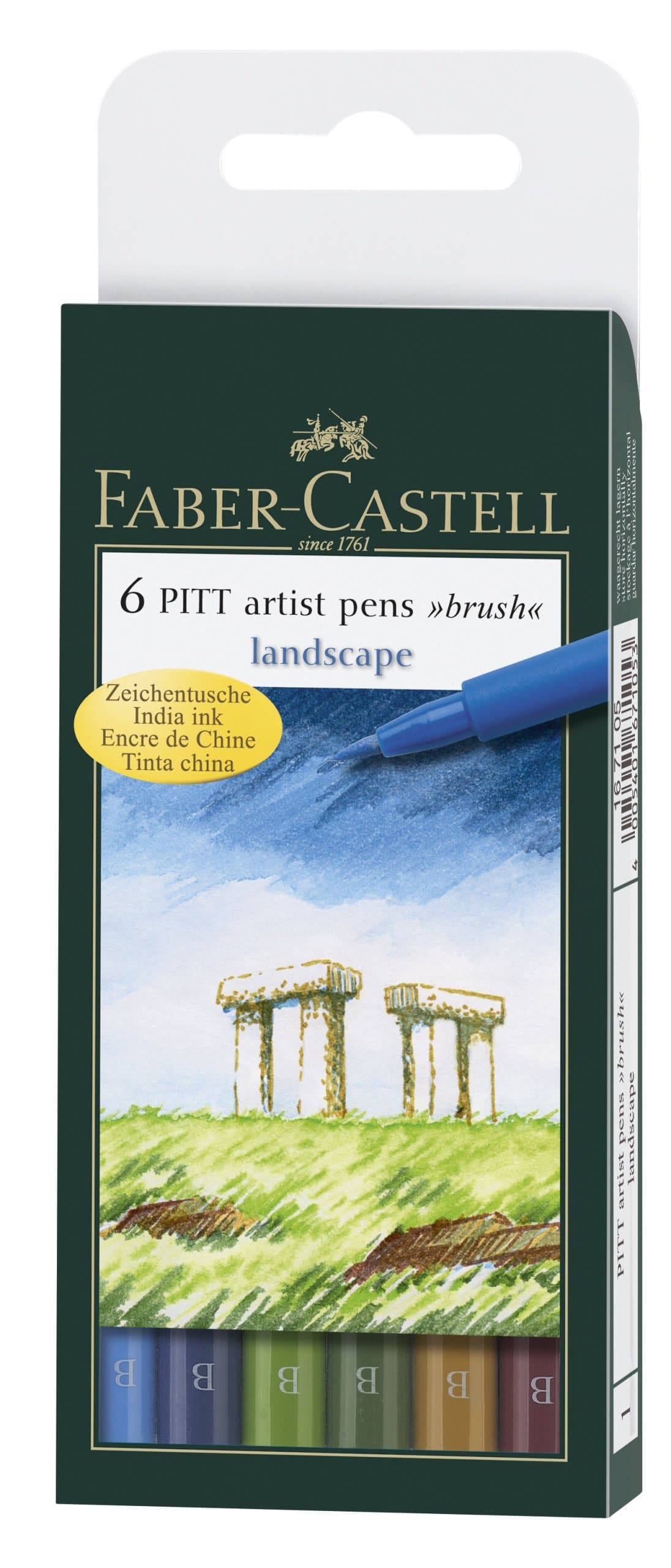 Pitt Artist Pen Box of 6 'Landscape' - Blesket Canada