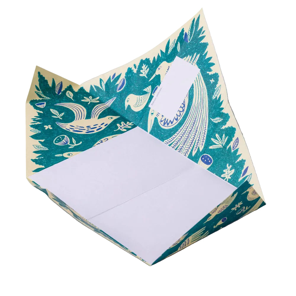 Fig & Feather Pigeon, Folding Letter Set – Pack of 6 Letters - Blesket Canada
