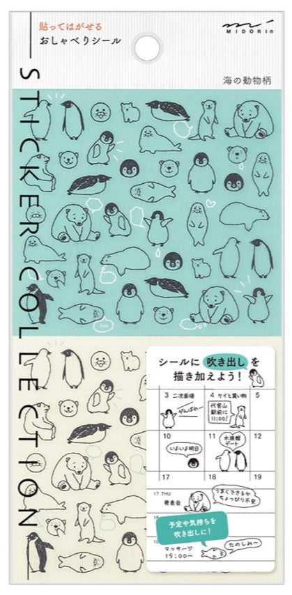 Midori Stickers – Chat Sea Creature - Blesket Canada