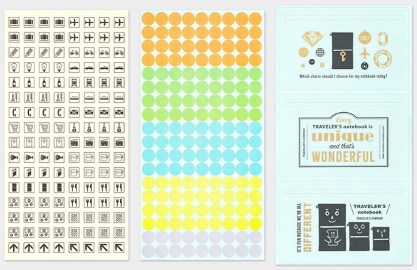 TRAVELER'S Notebook Customized Sticker Set for 2027 Diary - Blesket Canada