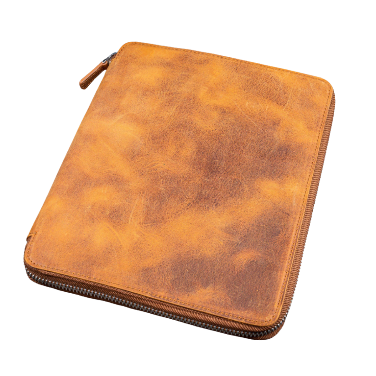 Leather Zippered Leuchtturm1917 B5 & Extra Large Moleskine Folio - Crazy Horse Brown - Blesket Canada