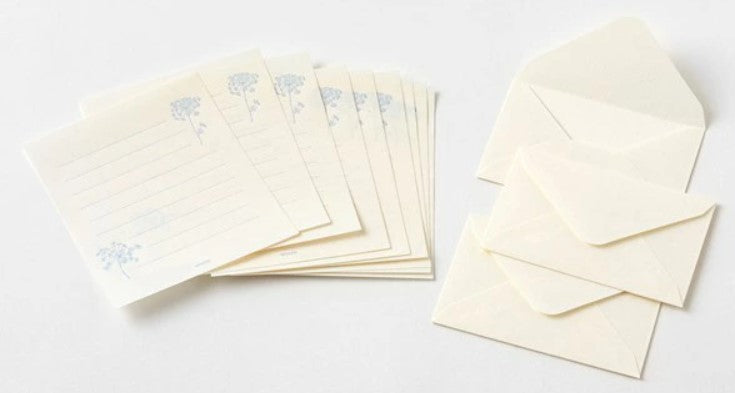 Midori Mini Letter Set 937 – Laceflower White - Blesket Canada