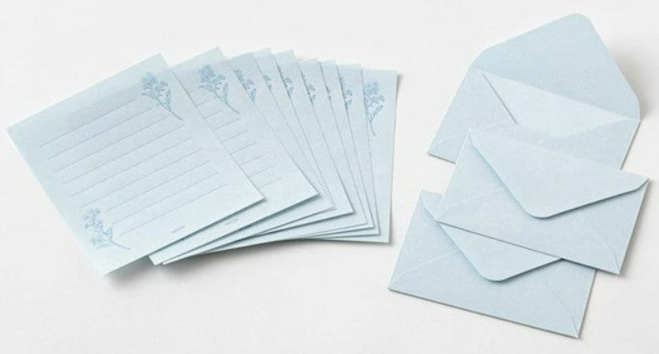 Midori Mini Letter Set 941 Forget Me Not – Blue - Blesket Canada
