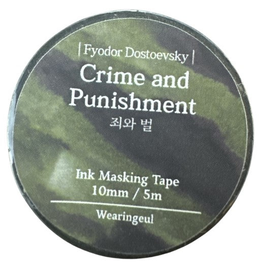 Wearingeul Ink Masking Tape - Crime and Punishment by Fyodor Dostoevsky - Blesket Canada