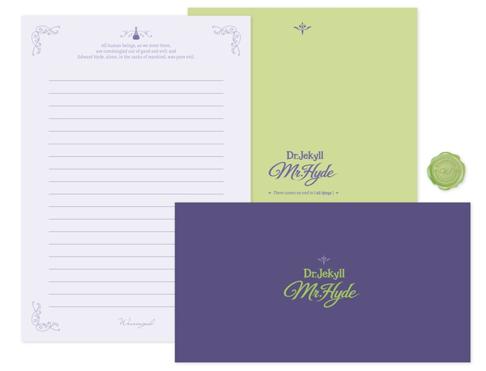 Wearingeul World Literature Letter Set B6 – Jekyll & Hyde - Blesket Canada