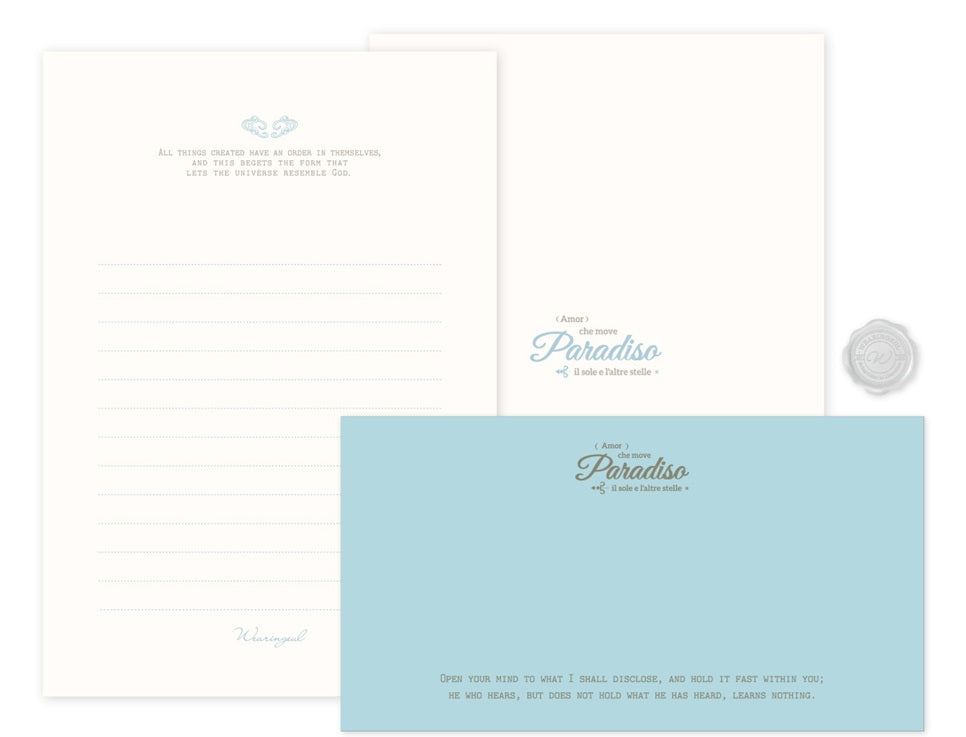 Wearingeul World Literature Letter Set B6 – Paradiso - Blesket Canada