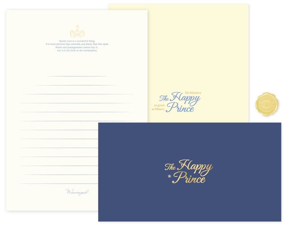 Wearingeul World Literature Letter Set B6 – The Happy Prince - Blesket Canada