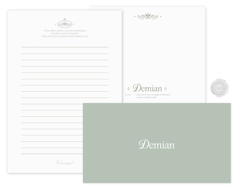 Wearingeul World Literature Letter Set B6 – Demian - Blesket Canada