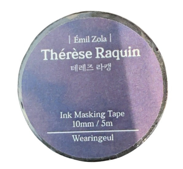 Wearingeul Ink Masking Tape - Thérèse Raquin (Émile Zola) - Blesket Canada