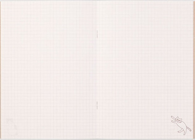Midori MD Notebook A5 - Cat (5mm Grid, 64 Pages) - Blesket Canada