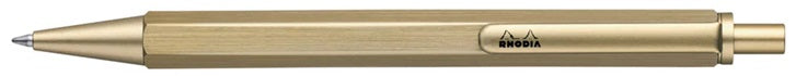 Rhodia Ballpoint Pen 0.7 mm Gold - Blesket Canada