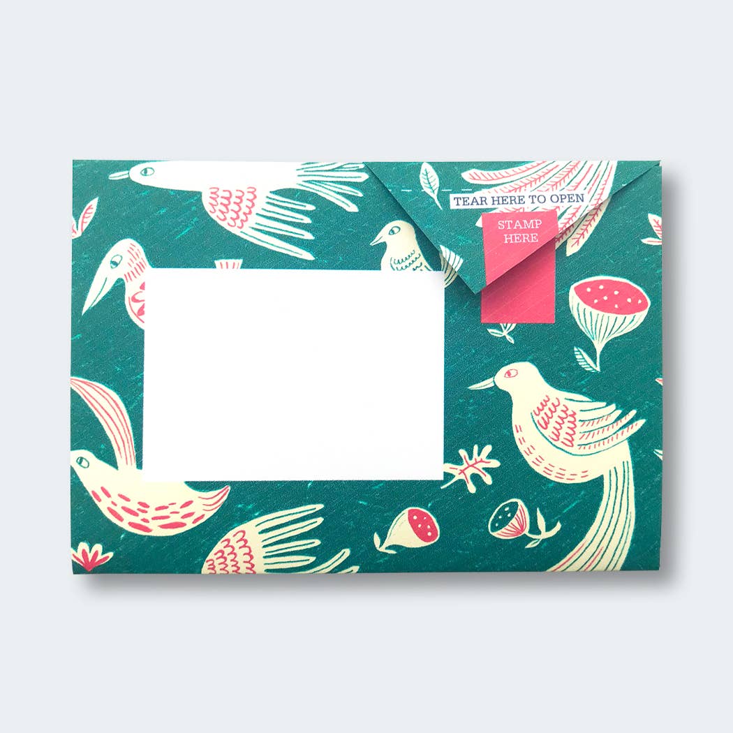 Fig & Feather Pigeon, Folding Letter Set – Pack of 6 Letters - Blesket Canada