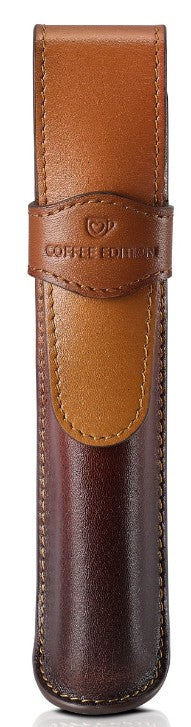 Sheaffer Coffee Edition Leather Single Pen Pouch – Matte Brown - Blesket Canada