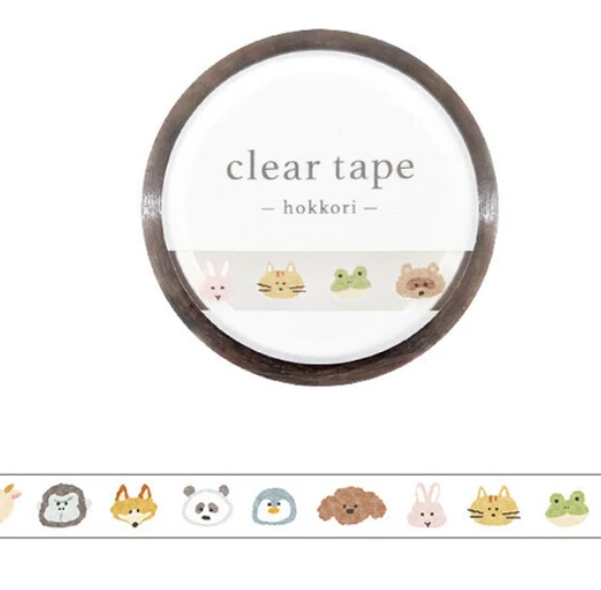 Mind Wave Washi Tape –Hokkori Animal - Blesket Canada