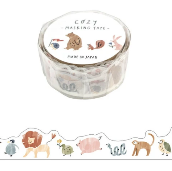 Mind Wave Washi Tape Cozy Die-Cut - Animal - Blesket Canada