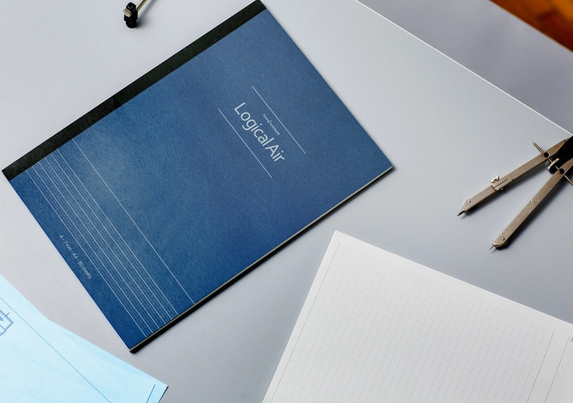 NAKABAYASHI Logical Air Super Light Notebook B5 Ruled – Dark Blue - Blesket Canada