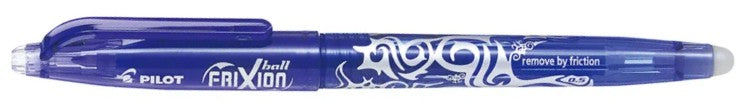 Pilot FriXion Ball Erasable Gel Roller Ball Pen 0.5 mm - Blue - Blesket Canada