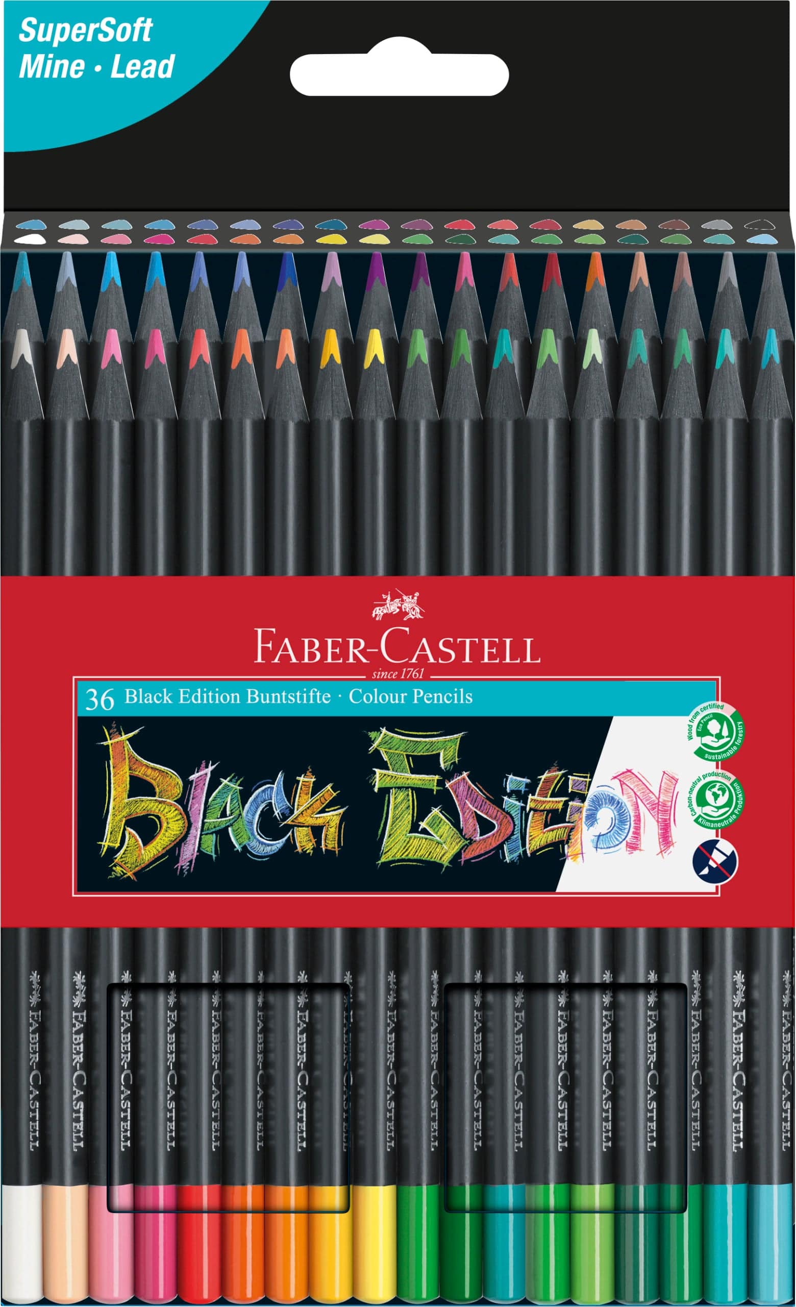 Faber-Castell Classic Colour Pencils Black Edition - Blesket Canada