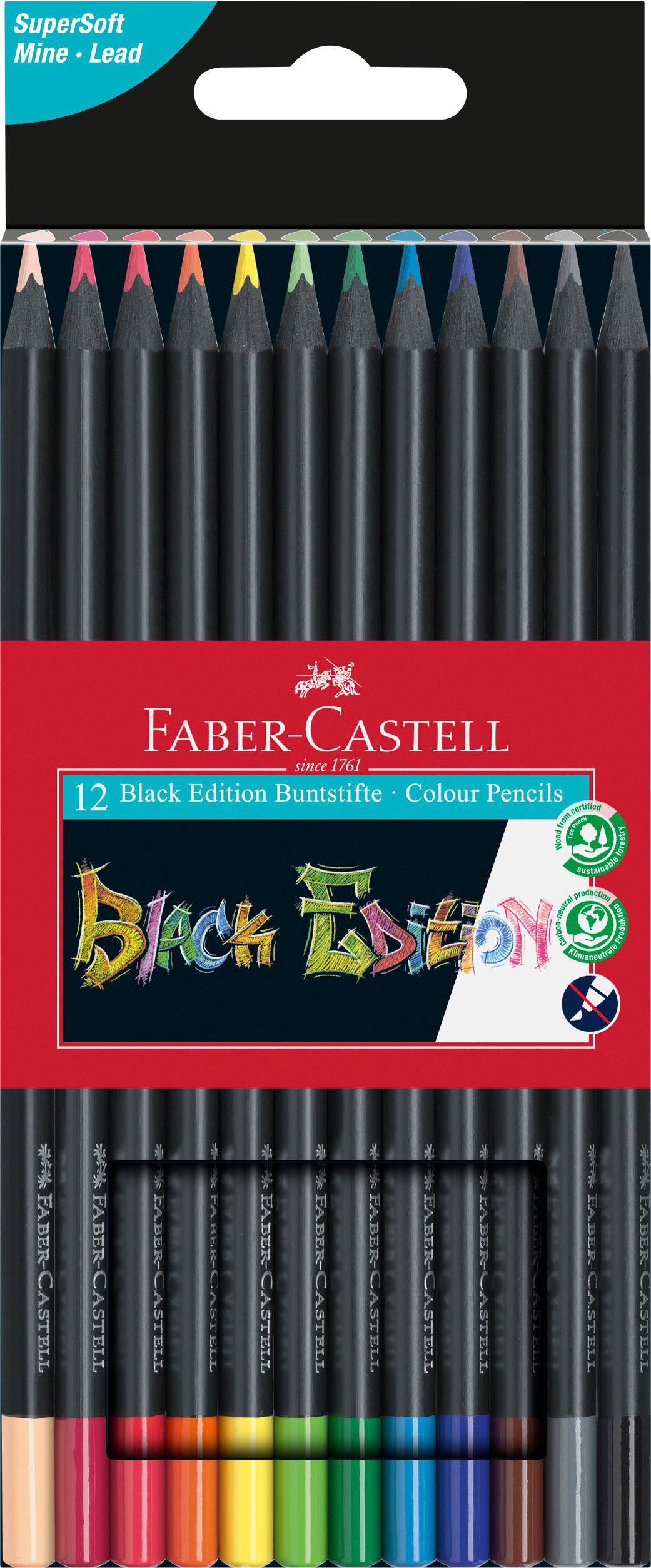 Faber-Castell Classic Colour Pencils Black Edition - Blesket Canada