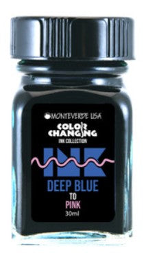 Monteverde Color Changing Ink 30ml  - Deep Blue to Pink - Blesket Canada