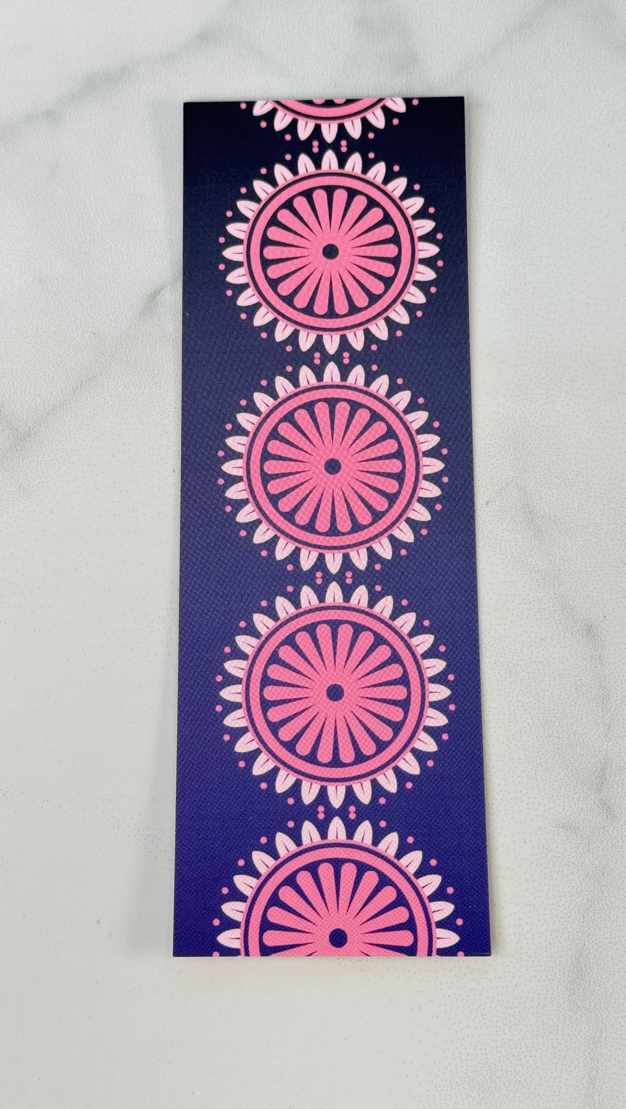 Blue Pelican Art Fine Stationary - Pink Mandala - Book Mark - Blesket Canada