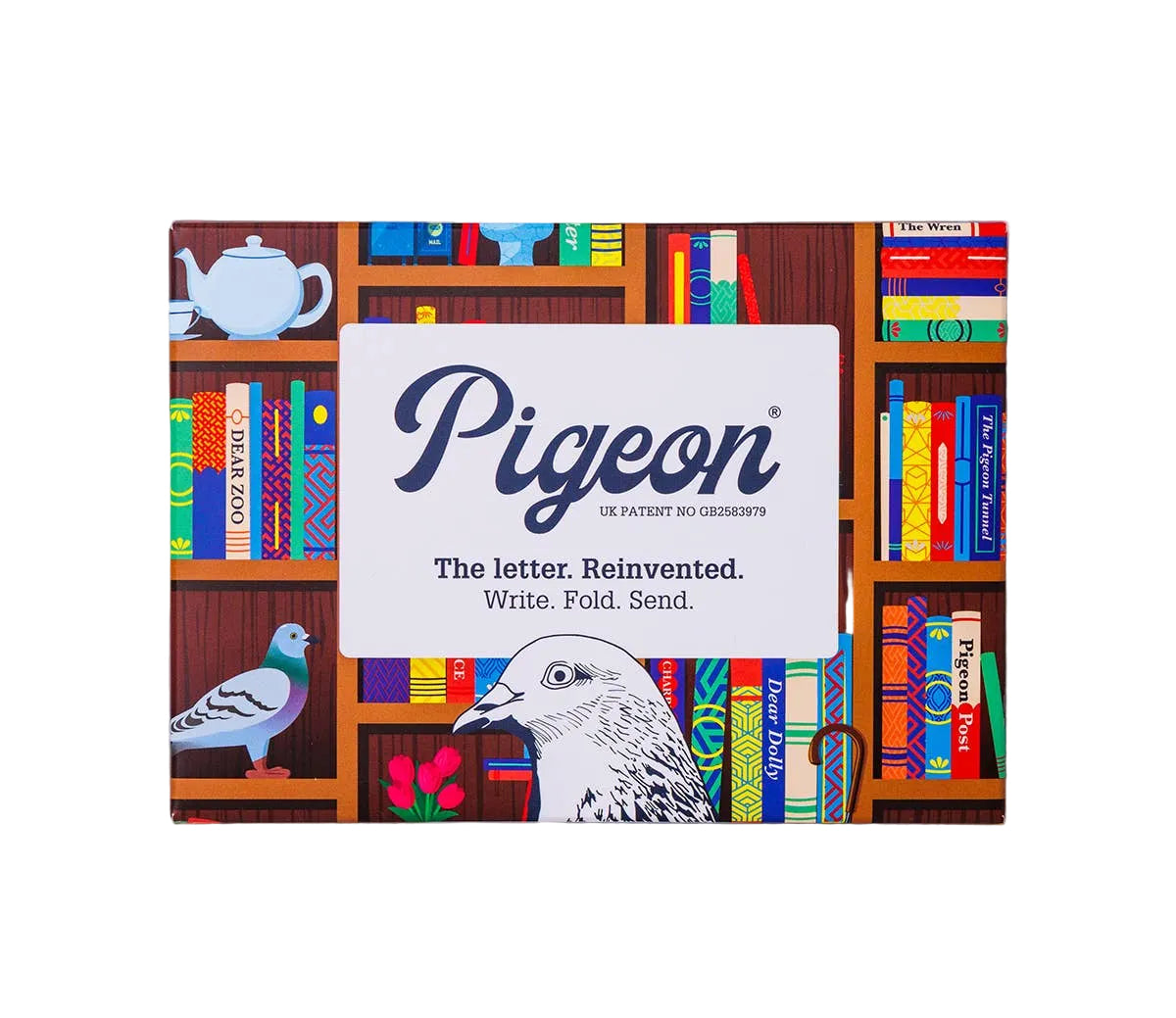 Bookstore Pigeon, Folding Stationery Letter Pack, Pack of 6 - Blesket Canada