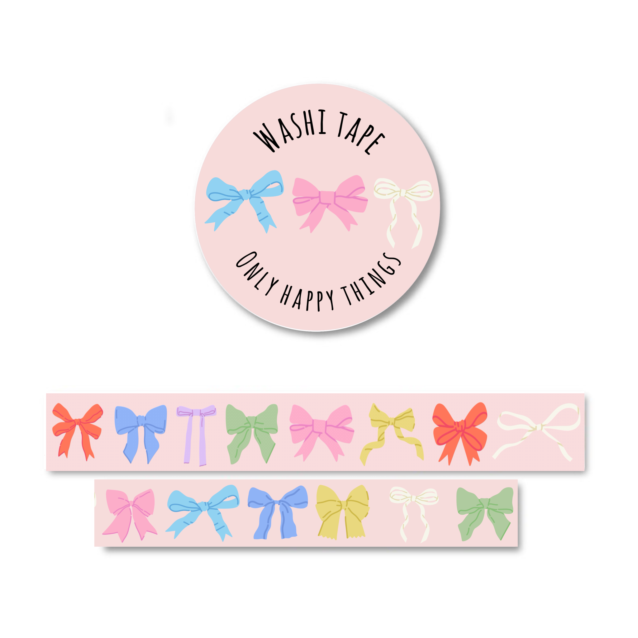 Only Happy Things Stationery Washi Tape - Bows - Blesket Canada
