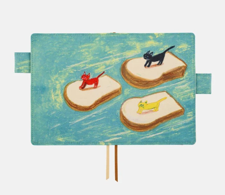 Hobonichi Techo Cover - A6 - Keiko Shibata - Bread floating in the wind - Blesket Canada