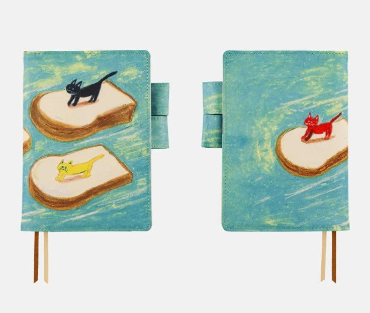 Hobonichi Techo Cover - A6 - Keiko Shibata - Bread floating in the wind - Blesket Canada