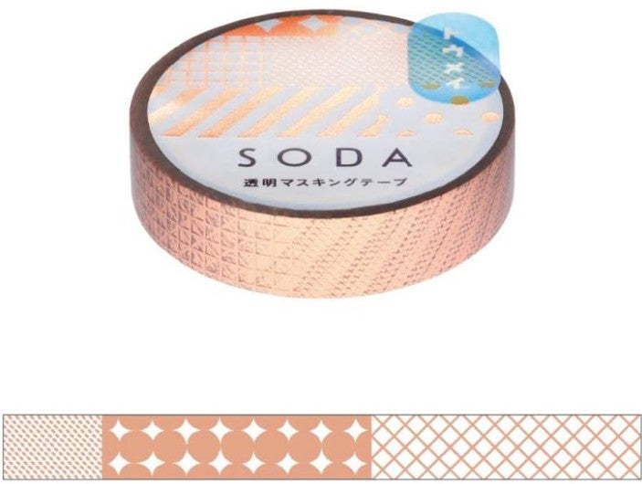 KING JIM SODA Transparent Masking Tape – Mix 3 - Blesket Canada