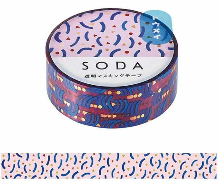 KING JIM SODA Transparent Masking Tape – Hitotoki Pattern - Blesket Canada