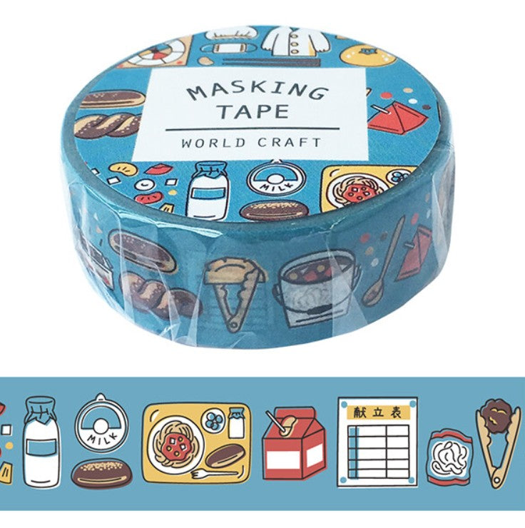 CMYK DECOLE Washi Tape Knickknacks Stationery Retro School Lunch - Blesket Canada