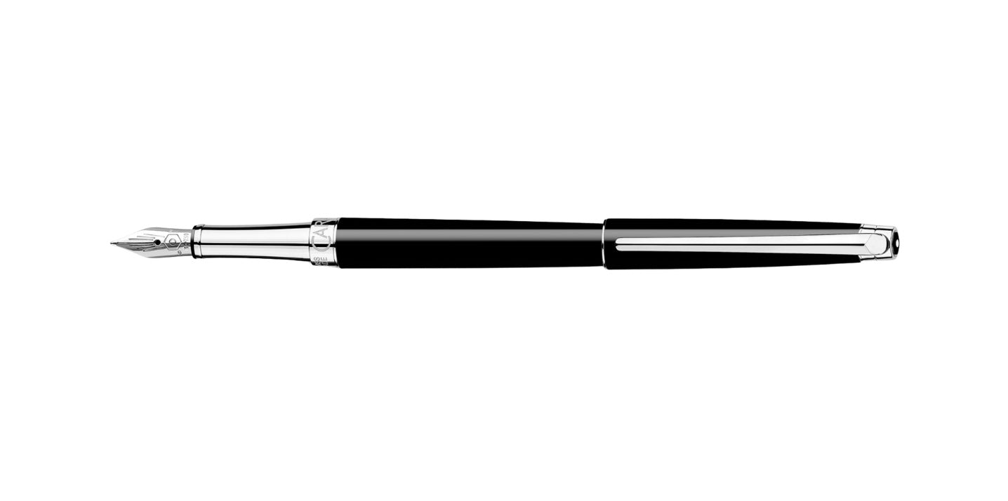 Caran d’Ache Black Ebony LÉMAN™ SLIM Fountain Pen Fine - Blesket Canada