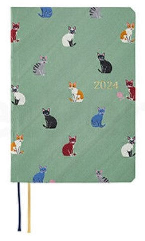 Hobonichi Techo HON - A5 - 2024 Bow & Tie: Cats & Me - Blesket Canada