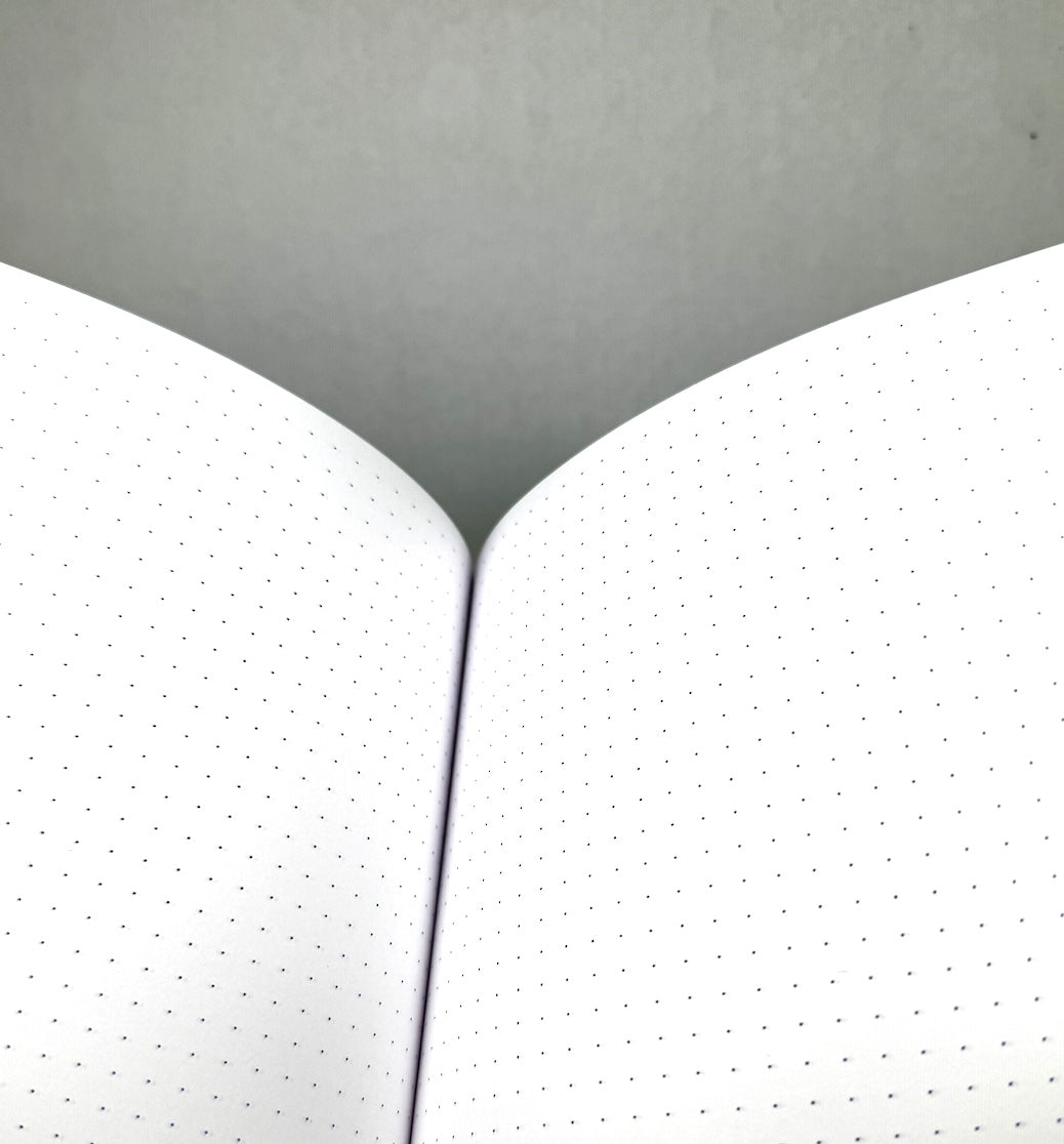 Age-Bag Brochure Notebook Canvas Back Dot -Grey- A5 192 pages - Blesket Canada
