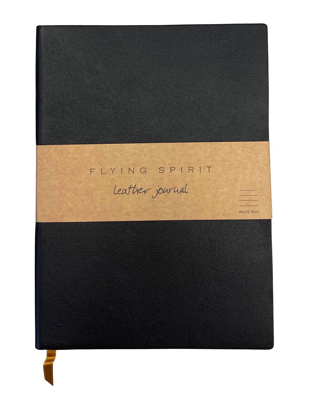 Flying Spirit Black Sewn Spine Journal A5 - Blesket Canada
