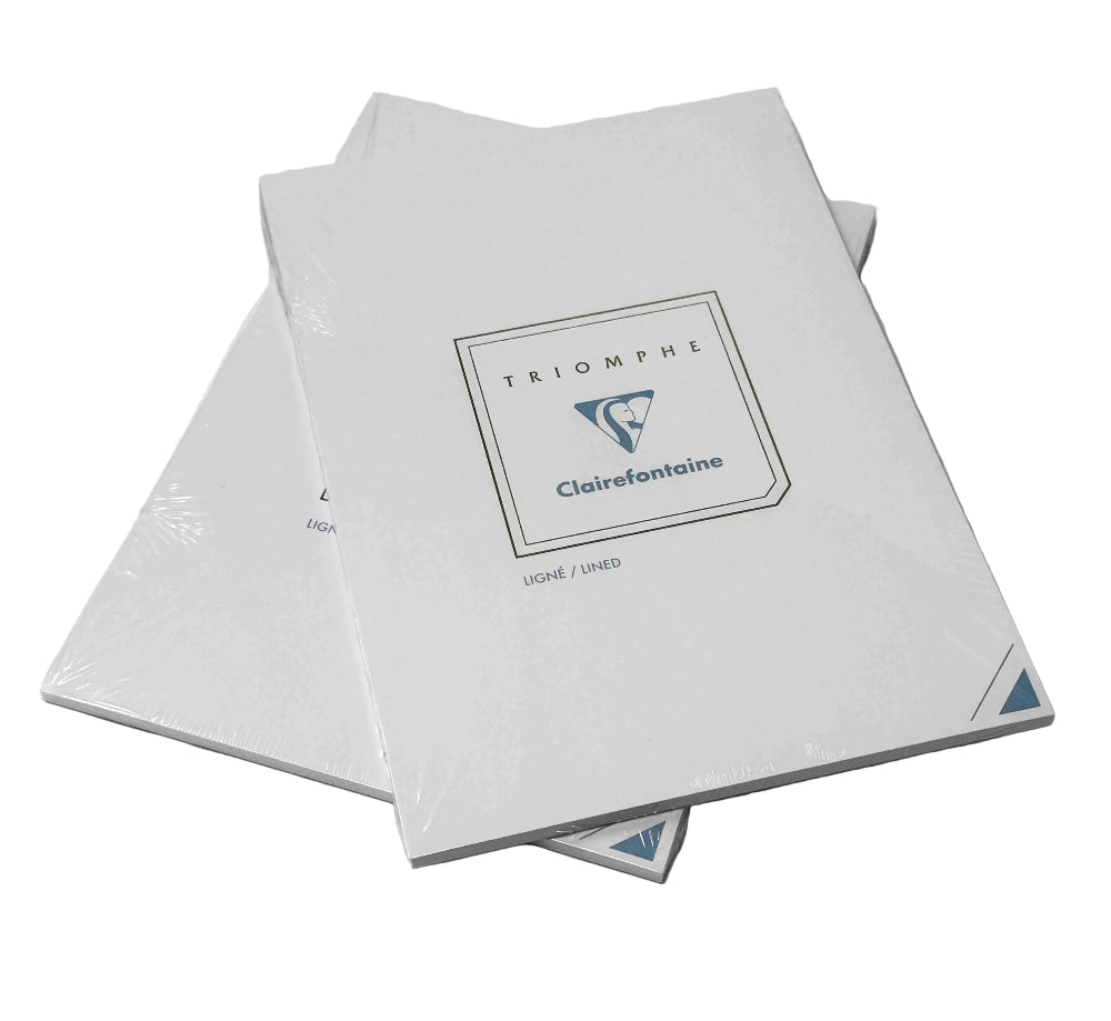 Clairefontaine Glued Notepad Triomphe Lined – A5 (50 Sheets) - Blesket Canada